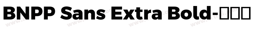 BNPP Sans Extra Bold字体转换